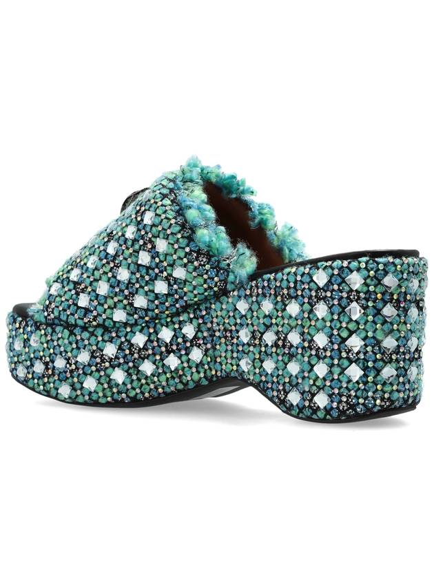 Kurt Geiger Wedge Sandals, Women's, Green - KURT GEIGER - BALAAN 5