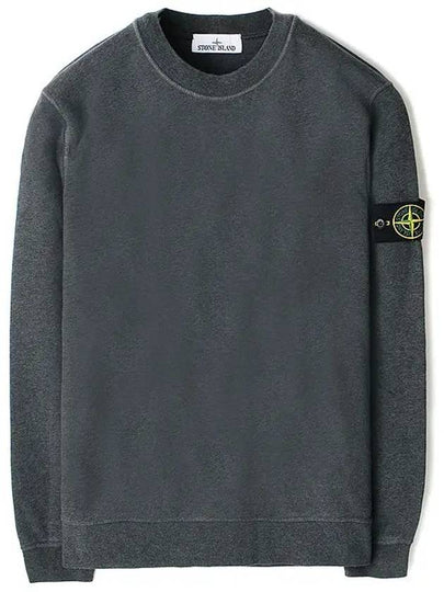 Wappen Patch Garment Dyed Sweatshirt Grey - STONE ISLAND - BALAAN 2