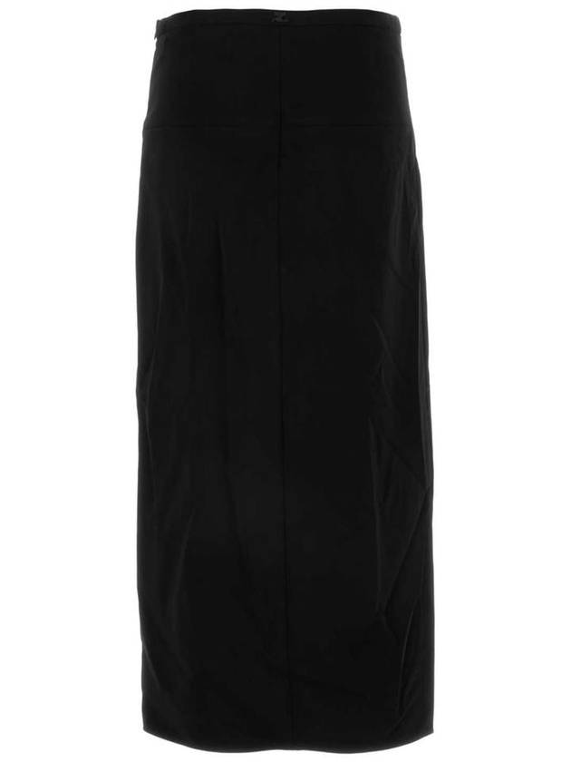 Ellipse Tailored Long A-line Skirt Black - COURREGES - BALAAN 3