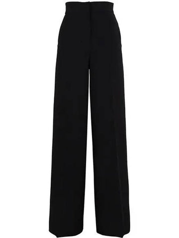 Black Ratio Straight Pants LECCIO 003 1210013 - MAX MARA - BALAAN 1