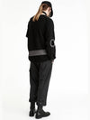 NX Asymmetry Sweatshirts Black - YOUCHE PRET A PORTER - BALAAN 8