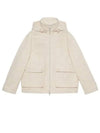 Jumbo GG Canvas Puffer Hooded Jacket White - GUCCI - BALAAN 2