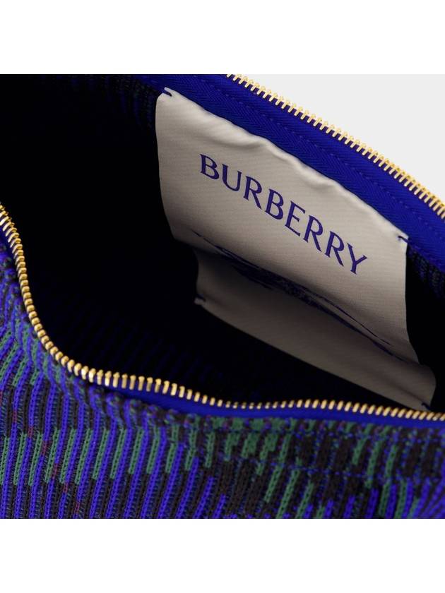 Peg Checked Duffel Bag Blue - BURBERRY - BALAAN 5