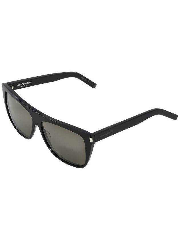 Saint Laurent Smoke Grey Rectangular Unisex Sunglasses SL 1 002 59 - SAINT LAURENT - BALAAN 2