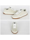 Logo Print Bleached Leather Low Top Sneakers White - MIU MIU - BALAAN 3