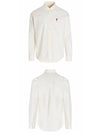 Men's Mini Heart Button Down Oxford Shirt - AMI - BALAAN.