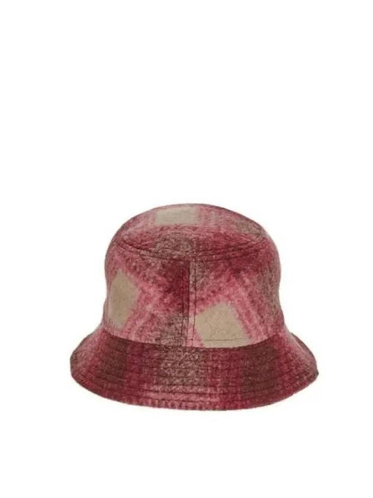 Logo embroidered check bucket hat 23ACU001XFAA3C11A 40FA - ISABEL MARANT - BALAAN 2