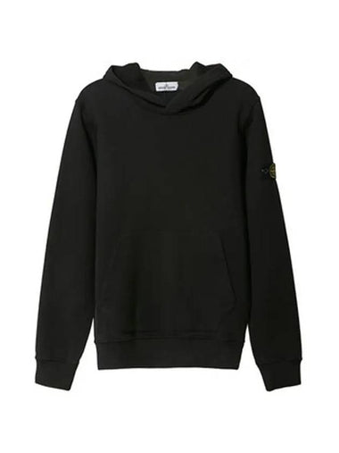 Kids Wappen Napping Hoodie Black - STONE ISLAND - BALAAN 1