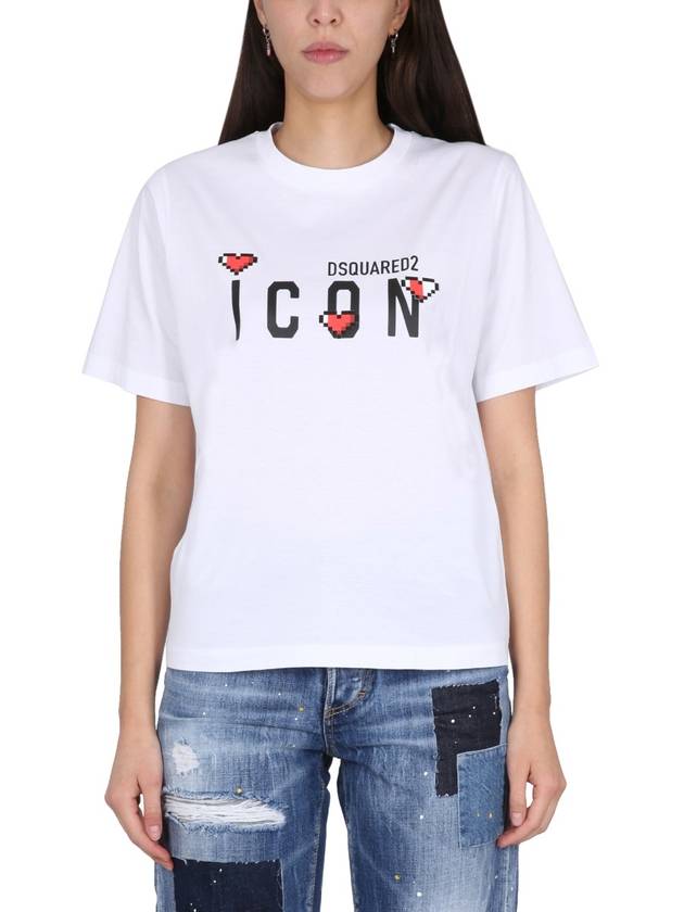 23 fw Icon Game LOVER T-Shirt S80GC0059S23009100 B0040372639 - DSQUARED2 - BALAAN 1