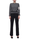 4-Bar Merino Jumper Wool Knit Top Grey - THOM BROWNE - BALAAN 4