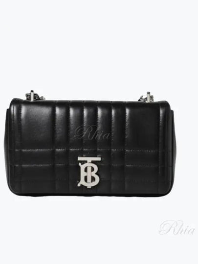 Lola Silver Quilted Shoulder Bag Black - BURBERRY - BALAAN 2