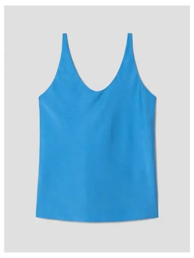 Drawstring satin sleeveless blouse blue domestic product GM0023112440353 - JUUN.J - BALAAN 1