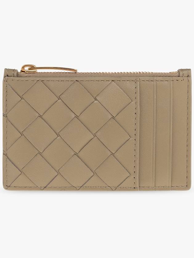 Intrecciato Zipper Card Wallet Taupe - BOTTEGA VENETA - BALAAN 2