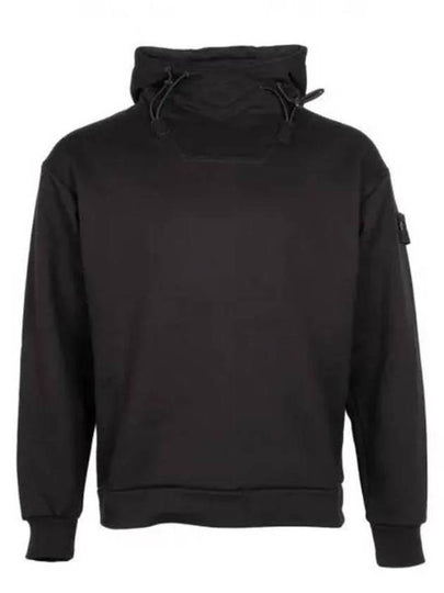 Ghost Piece Cotton Fleece Hoodie Black - STONE ISLAND - BALAAN 2