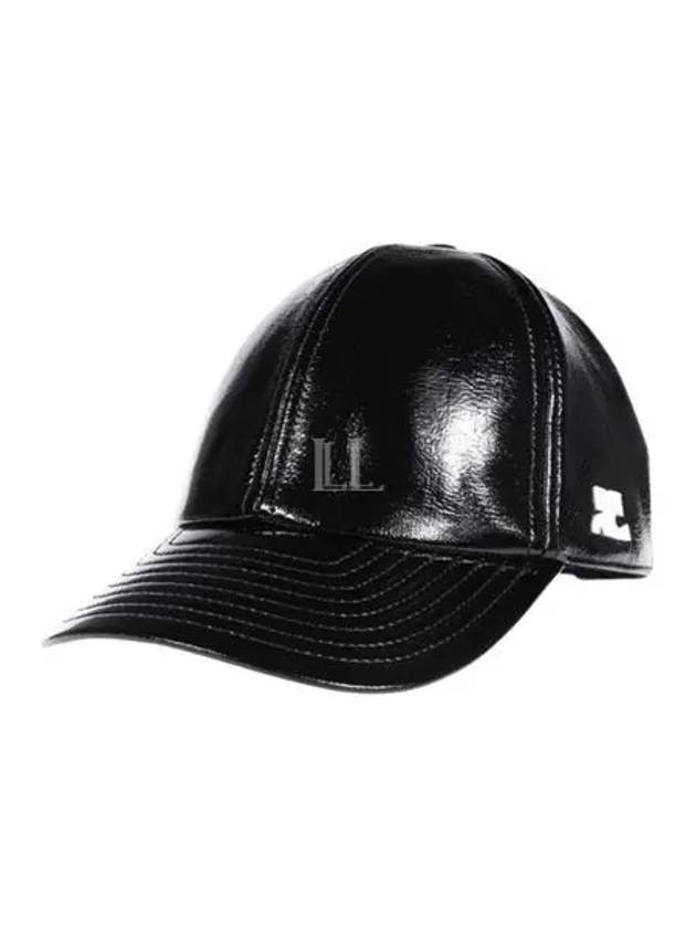 Signature Logo Baseball Ball Cap Black - COURREGES - BALAAN 2