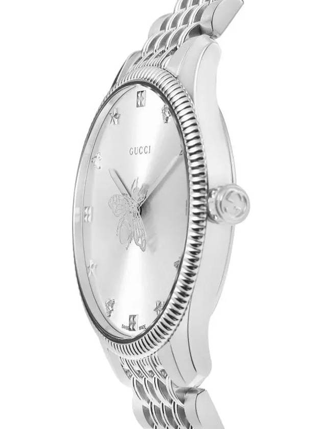 Quartz Bee Metal Watch Silver - GUCCI - BALAAN 4