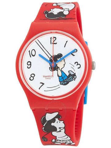 Swatch Peanuts Klunk Quartz White Dial Unisex Watch SO28Z106 - SWATCH - BALAAN 1