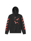 Red Bats Print Hoodie Black - OFF WHITE - BALAAN 1