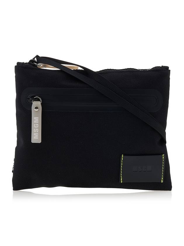 Logo Patch Cross Bag Black - MSGM - BALAAN 2