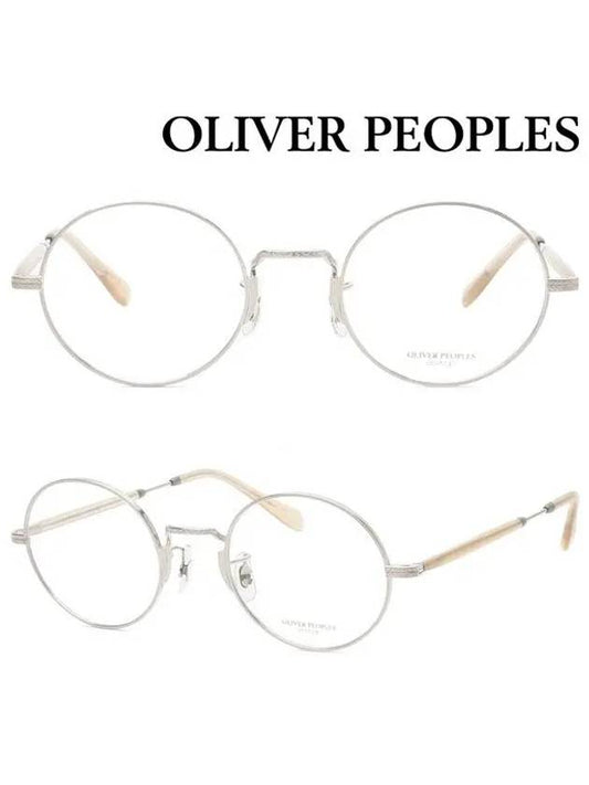 Titanium Glasses Frame OV1173TD 5036 Welden Round Silver Frame Fashion - OLIVER PEOPLES - BALAAN 1