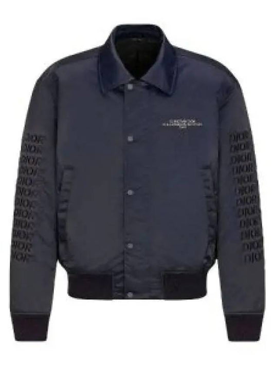 Technical Twill Bomber Jacket Navy - DIOR - BALAAN 2