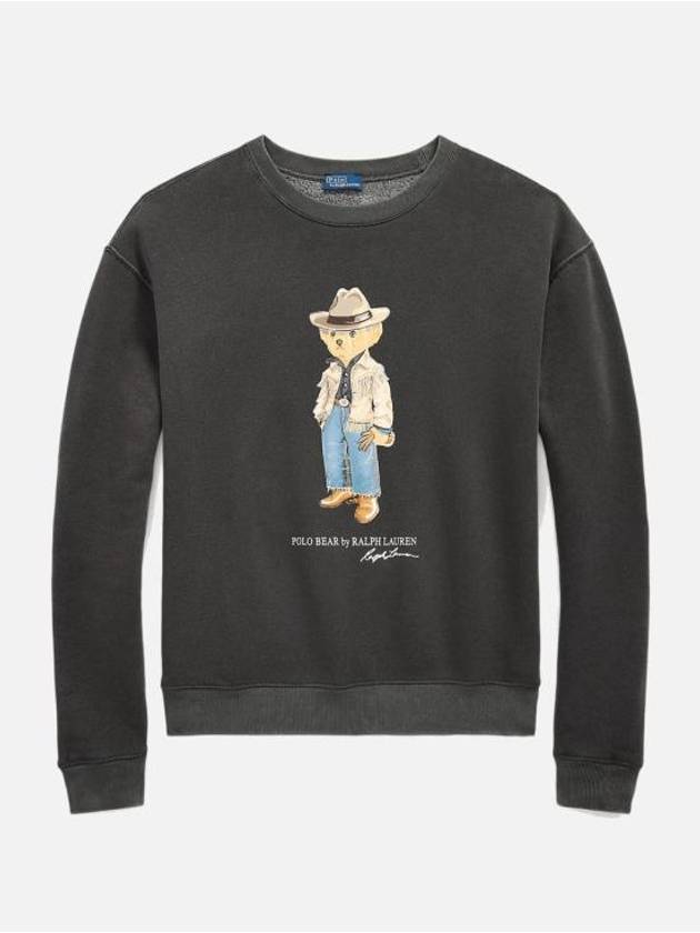 Polo Bear Fleece Crew Neck Sweater Grey - POLO RALPH LAUREN - BALAAN 2