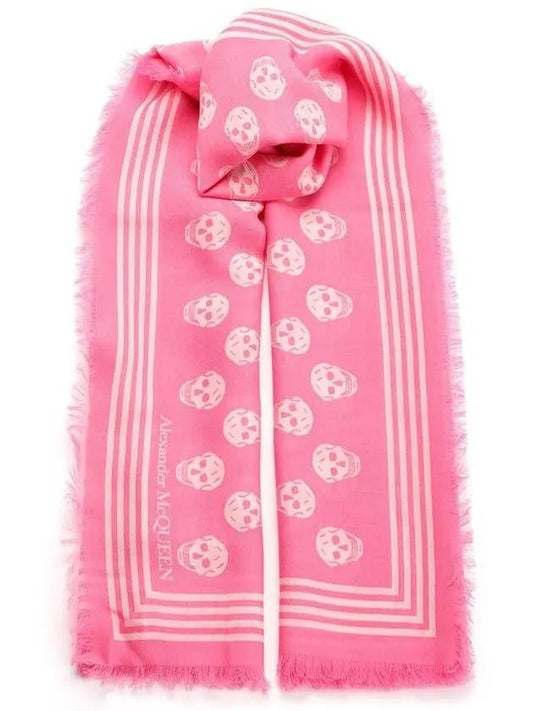 Biker Skull Muffler Pink - ALEXANDER MCQUEEN - BALAAN 1