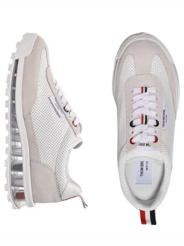 Vitello Calf Leather Clear Sole Tech Runner - THOM BROWNE - BALAAN 1