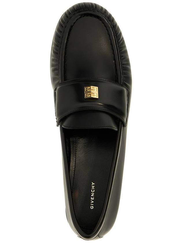 4G Leather Loafers Black - GIVENCHY - BALAAN 5