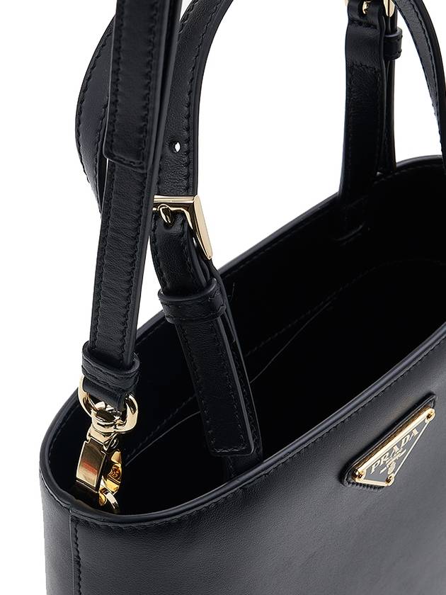 Triangle Logo Tote Bag Black - PRADA - BALAAN 9