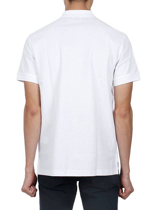 Eddie Cotton Polo Shirt White - BURBERRY - BALAAN 5