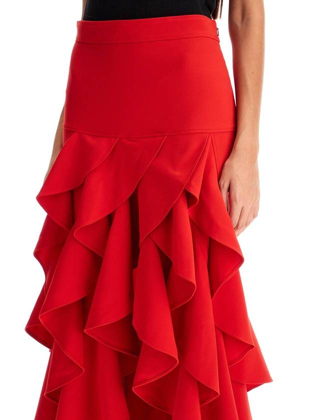 asymmetric skirt with ruffles - MOSCHINO - BALAAN 4