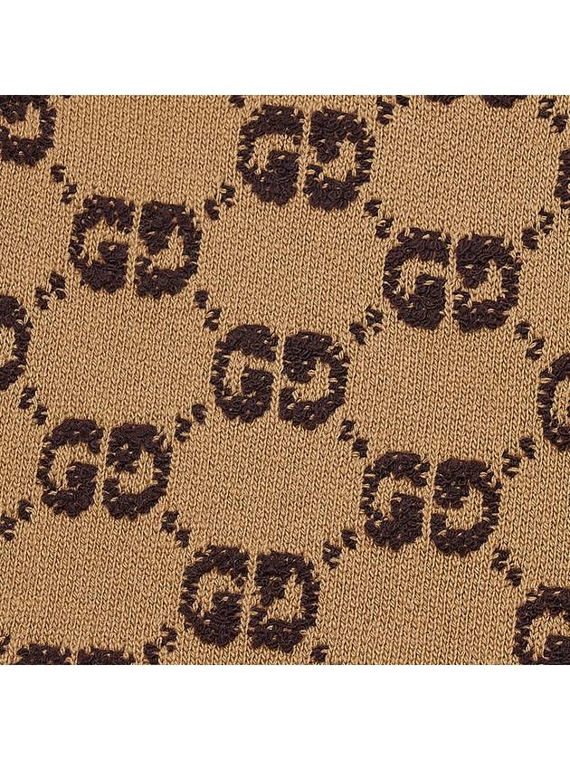 GG Bouclé Jacquard Crew Neck Wool Knit Top Camel - GUCCI - BALAAN 6