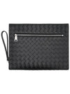 Medium Intrecciato Document Case Black - BOTTEGA VENETA - BALAAN 3