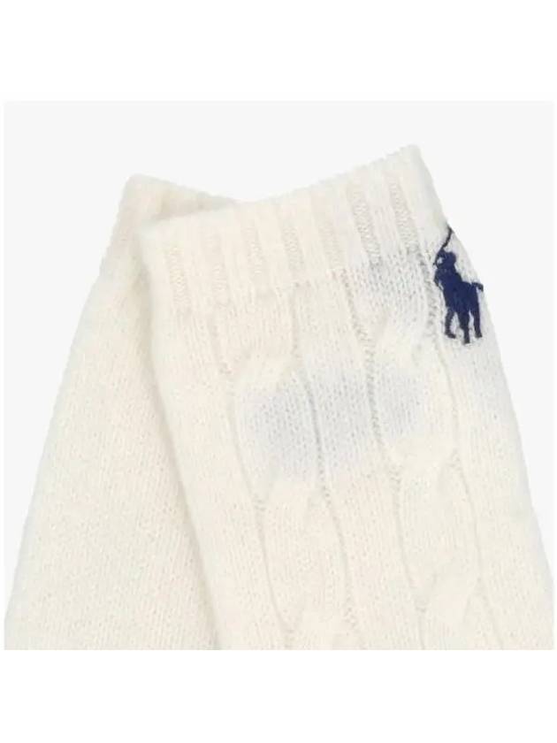 WC0638 107 Pony Cable Knit Gloves - POLO RALPH LAUREN - BALAAN 4