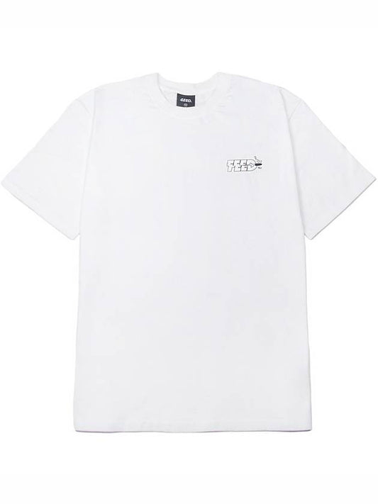 Bullet Logo  Short Sleeve T-Shirt White - FOREEDCLUB - BALAAN 2