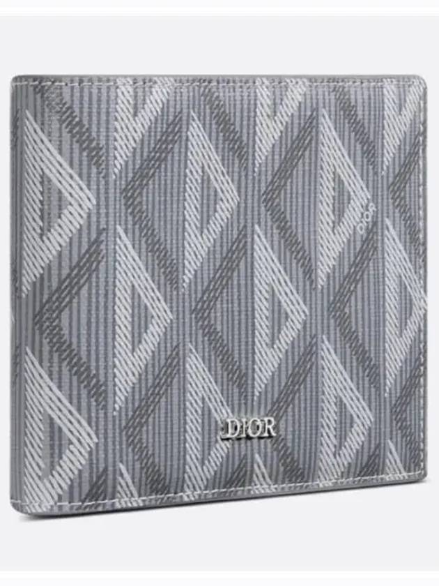 CD Diamond Canvas Half Wallet Grey - DIOR - BALAAN 4