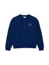 Loose Fit Fleece Sweatshirt Navy - LACOSTE - BALAAN 1