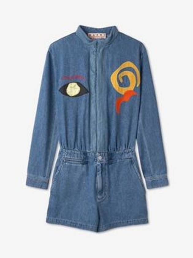 Chambray Playsuit Blue - MARNI - BALAAN 2