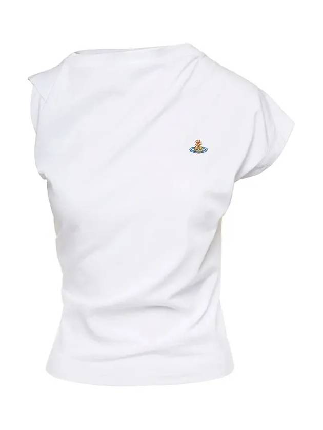 Women's Embroidered Logo Sleeveless White - VIVIENNE WESTWOOD - BALAAN 3