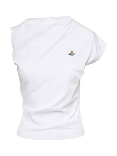 Women's Embroidered Logo Sleeveless White - VIVIENNE WESTWOOD - BALAAN 2