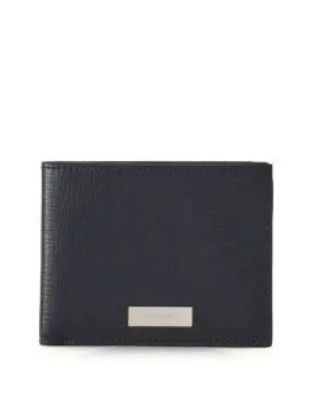 Metal Logo Half Wallet Black - SALVATORE FERRAGAMO - BALAAN 2