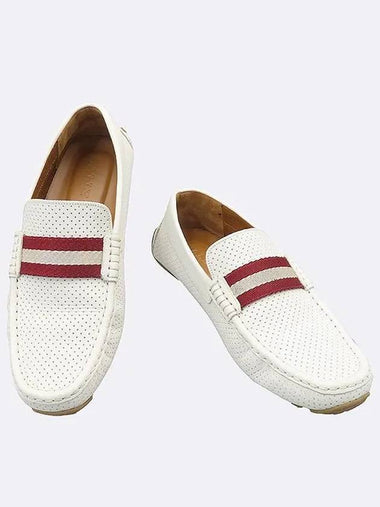 White Color Leather Men s Loafers 7 250MM - BALLY - BALAAN 1