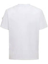 Logo Detail Cotton Short Sleeve T Shirt White 8C00038 829H8 001 - MONCLER - BALAAN 5