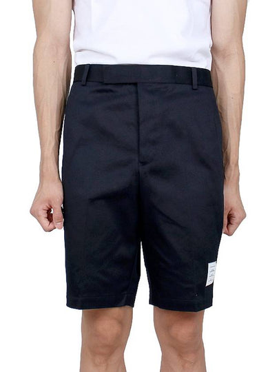 Unconstructed Chino Cotton Twill Shorts Navy - THOM BROWNE - BALAAN 2