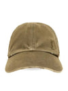 Cassandre Cotton Ball Cap Olive - SAINT LAURENT - BALAAN 2