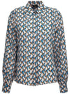 Silk De Chine Long Sleeve T-Shirt Blue - ETRO - BALAAN 1