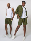 Volume Pocket Running Shorts Khaki - ATHPLATFORM - BALAAN 2