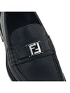 FF Square Leather Loafers Black - FENDI - BALAAN 9