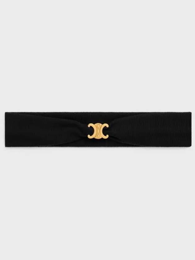 Triomphe Athletic Headband Black - CELINE - BALAAN 1